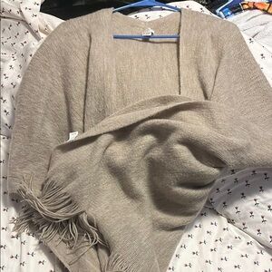 Elegant Beige Women's Sweater/Shawl